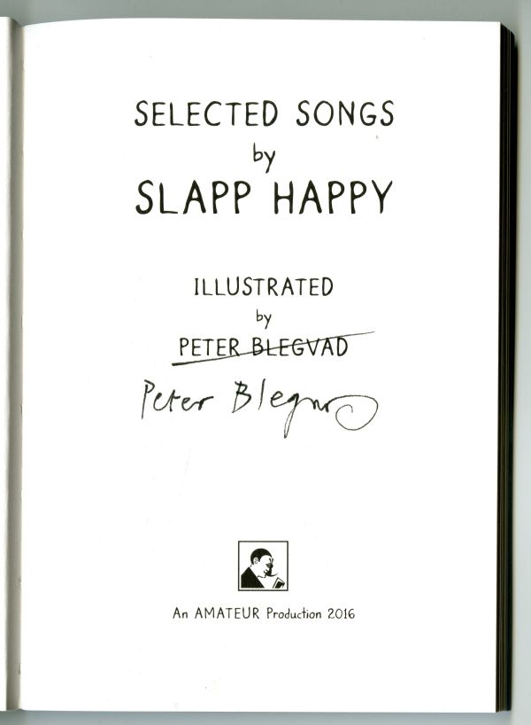 『SELECTED SONGS by SLAPP HAPPY』の扉